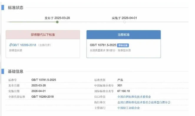 广东白酒迎来重磅文件：豉香型白酒质量要求新国标发布 